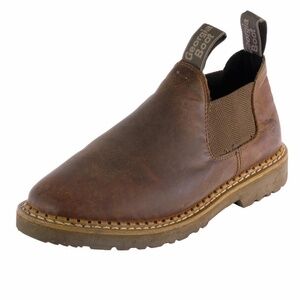 GEORGIA BOOT Revamp Romeo Chelsea Work Boots Brown Leather Sz. 9.5 W - Women's